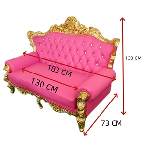 Sofá Seccional de <span class=keywords><strong>Dos</strong></span> <span class=keywords><strong>Plazas</strong></span> de Lujo para Sala de Estar, Convertible de Alta Calidad con Funciones Giratorias, Piel Sintética, Patas de Madera - Product Image 2