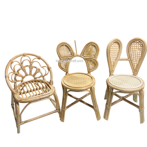 Chaise pour enfants en rotin faite à la main, prix d'usine, pour événements, fêtes d'anniversaire, chaise en osier naturel pour enfants, écologique, durable, siège pour bébé - Product Image 2