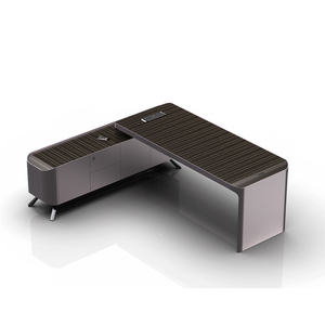 Modern Luxury PVC Executive Office <b>Desk</b>-Designer Corner L-Shaped Modular <b>Desk</b> for Boss - Product Image 2