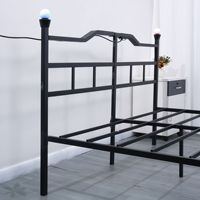 Lit pliant en acier moderne et minimaliste, simple/double, compact pour les petites maisons, design simple et élégant, pour les siestes à la maison