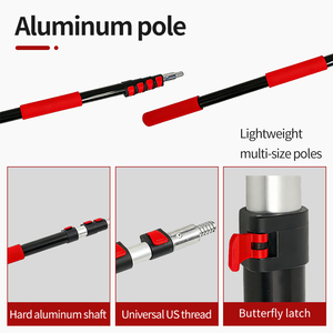 Cepillo de Limpieza para Paneles Solares Más Vendido - Mango Telescópico Extensible de Metal, Cabezal de Cepillo de Nailon de 50 cm de Ancho, Resistente al Agua y Duradero - Product Image 3