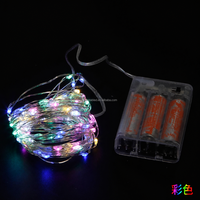 Guirlande lumineuse LED à piles avec fil de cuivre flexible pour mariage, fête, vacances, décoration de maison et projets DIY