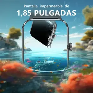 Relojes Inteligentes, Reloj Inteligente para Hombre, Llamadas Bluetooth, IP68, Notificación de Mensajes, Reloj Inteligente... Negro - Product Image 4