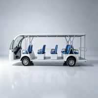 Bus de tourisme électrique de luxe 14 places, de bonne qualité, à prix abordable, pour hôtels, complexes hôteliers, parcs personnalisés et visites touristiques