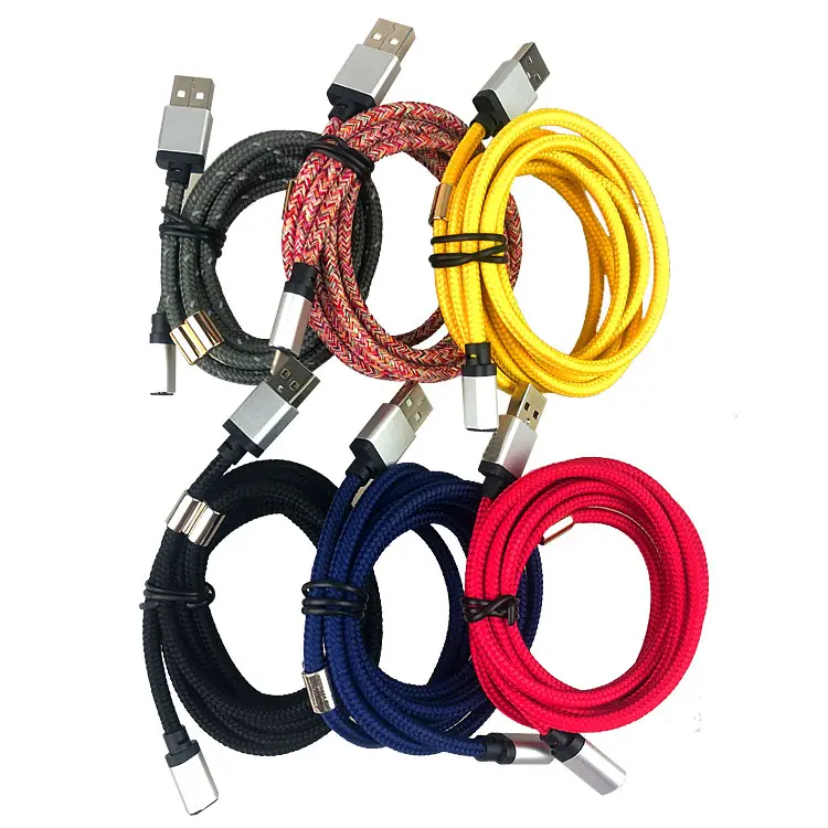 2 In 1 Modische USB-Halskette Geflochtenes Kabel Cross Body Charger Für iPhone 13 Pro max