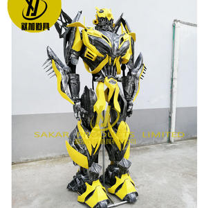 Disfraz de Bumble <span class=keywords><strong>Bee</strong></span> LED para adultos, <span class=keywords><strong>Robot</strong></span> transformador portátil para actuación de baile en escenario - Product Image 3