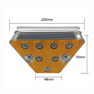 Luz de Advertencia Síncrona Solar Antiniebla, Barra Reflectante de Material ABS para PC, Luz de Seguridad para Barandilla de Carretera - Product Image 2