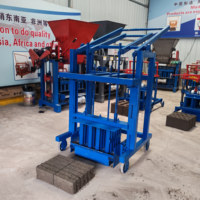Machine de fabrication de briques manuelle Béton solide 6 pièces 6 pouces Pas d'électricité