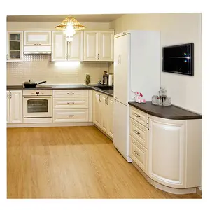 Özel mutfak dolapları tasarım meşe ahşap Modern çin katı ahşap beyaz tasarım RTA ve montajlı CARB-2 ve KCMA (amerika) - Product Image 1