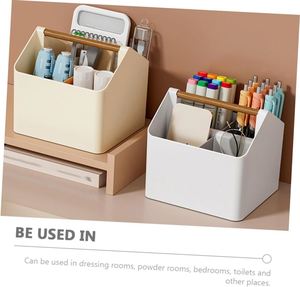 Caja de Almacenamiento de Escritorio Moderna, Ecológica y Creativa, de Plástico PP, Rectangular, Portátil, Apilable, Contenedor de Organización para el Hogar de 20-35L - Product Image 2