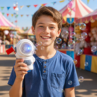 Machine à bulles Spaceman lumineuse bleue pour Halloween et Noël, avec solution de recharge 40 ml, idéale pour les cadeaux, les sacs de friandises et les lots de remplissage pour sacs de fête