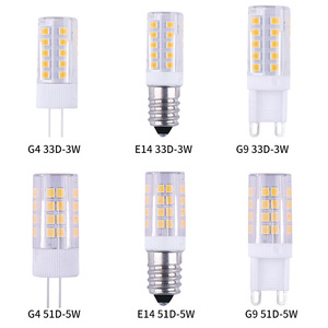 Ampoule LED Corn <span class=keywords><strong>G4</strong></span> G9 E14 3W 5W <span class=keywords><strong>7W</strong></span> Dimmable 220V en Céramique pour Suspension Domestique, Lumière à 360 Degrés, Haute Luminosité, Diode SMD 2835, OEM - Product Image 3