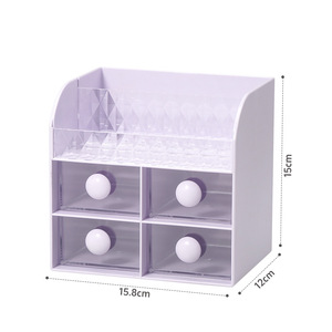 Boîte de rangement d'accessoires multi-usages, boîte à bijoux en plastique de grande capacité, plusieurs couleurs disponibles - Product Image 5