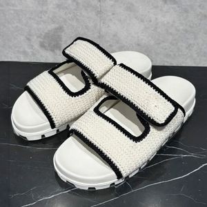 Sandalias de Mujer de Diseño Tejido de Alta Calidad, Sandalias Casuales de Moda, Sandalias Transpirables e Impermeables para Verano y Exteriores - Product Image 1