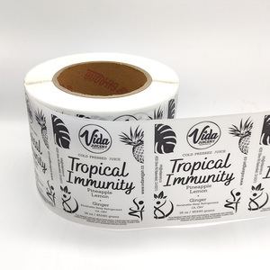 Spot Color Printed Matte Laminate Transparent Waterproof Cosmetic <strong>Labels</strong> in Rolls - Product Image 3