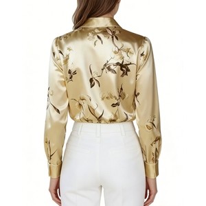 <span class=keywords><strong>Camicia</strong></span> Floreale da Donna con Bottoni, Manica Lunga, Elegante Blusa da Ufficio, Abbigliamento Femminile Sehe Fashion - Product Image 6