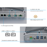 PC industriel robuste à écran tactile résistif entièrement fermé de 19 pouces, conception sans ventilateur, durable