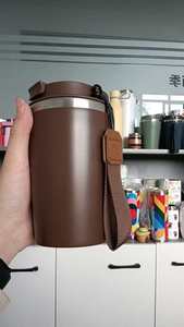 Gobelets de voyage portables 12oz en acier inoxydable avec revêtement extérieur en plastique, compatibles commandes conteneur complètes, tasses à café personnalisées en plastique - Product Image 4