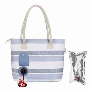 Bolso de Playa para Llevar Vino con Compartimento Oculto, Bolso de Poliéster para Amantes del Vino - Product Image 1