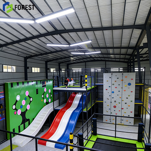 Steel Structure Trampoline Arena Fireproof Reliable Automatic Odm Exporter Nylon Mesh Modular Playground Industrial - Product Image 1