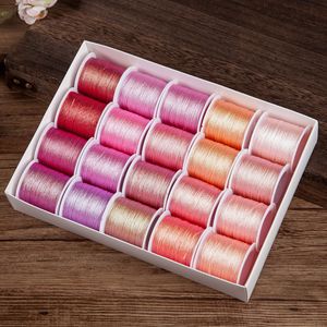 Hecho a mano DIY <span class=keywords><strong>Phantom</strong></span> Strands <span class=keywords><strong>Thread</strong></span> Gift Box 3/6/9 Strands Trenzado Winding Bracelet Efecto brillante Costura Charm - Product Image 6