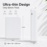 Diffuseur d'arômes intelligent avec commande par application, alimenté par batterie, grande capacité de 500 ml, diffuseur d'huiles essentielles mural de type C