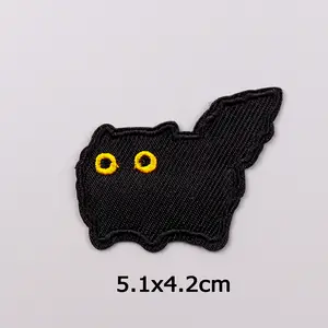 Dessin animé arc-en-ciel chat brodé fer sur patchs pour vêtements personnalisé usine haute qualité bricolage Animal Applique