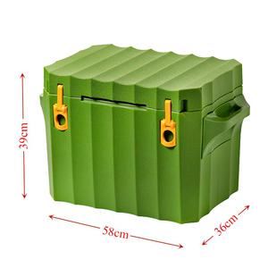 Glacière isotherme pour canettes <span class=keywords><strong>de</strong></span> bière avec poignée, en plastique, pour vaccins sanguins, promotion à bas prix, mini, blanc <span class=keywords><strong>et</strong></span> vert, pour transporter des aliments - Product Image 3