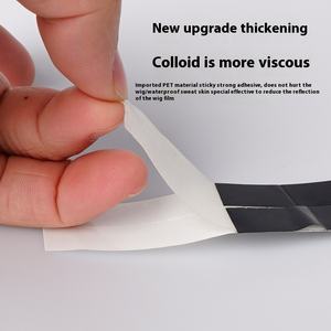 Ruban pour perruque de couverture de <span class=keywords><strong>cheveux</strong></span> pour hommes 36 pièces imperméable à l'eau résistant à la sueur adhésif double face colle forte noir - Product Image 3