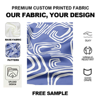 Tissu tricoté Scuba Techno imprimé sur mesure pour vêtements féminins, 250 GSM, doux, stable, double tricot, vente en gros par rouleau