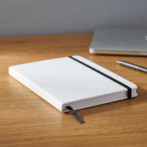 Carnet A5 Blanc Sans Marque Spectrum avec Élastique, Papier Thermique 100 g/m², Couverture en PU, Journal Scolaire et Agenda Modèle 107135-4 - Product Image 2