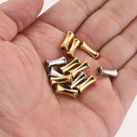 Perles entretoises tubulaires en acier inoxydable étanches, breloques en forme de baril ou de tambour pour la fabrication de bijoux, fournitures de bricolage en gros