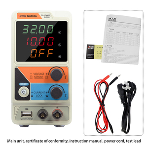 แหล่งจ่ายไฟฟ้ากระแสตรงแบบปรับค่าได้ VICTOR Mini 300W 100V 20A สำหรับห้องปฏิบัติการ พร้อมหน้าจอสีขนาดใหญ่ ป้องกันไฟเกิน (OVP) ป้องกันกระแสเกิน (OCP) และป้องกันอุณหภูมิเกิน (OTP) - Product Image 2
