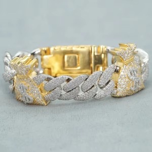 Pulsera de Moissanita de Alta Demanda, Elegante Pulsera de Lujo Tipo Tenis con Piedras de Corte Brillante, Idea de Regalo de Joyería en Venta - Product Image 5