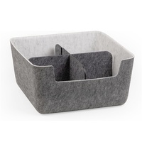 Panier de rangement en feutre écologique grande capacité, pliable, pour la maison, le bureau, les jouets, la lessive, les vêtements, avec logo personnalisé