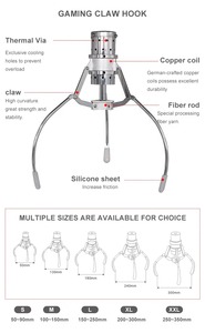 <span class=keywords><strong>Machine</strong></span> à griffes noire moderne à monnayeur, jeu de grue d'arcade commercial pour aire de jeux intérieure, personnalisation de la marque - Product Image 6