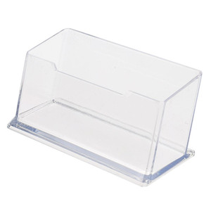 Guaranteed Quality Proper Price New Clear Desk Shelf Box storage Display Stand Acrylic Plastic Desktop Business Card Holder