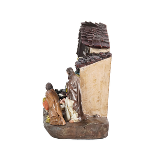 Wholesale Resin Crafts Religious Crafts Musical <b>LED</b> Lights up Nativity Scene Resin <b>Christmas</b> Decoration with Child Moving - Product Image 3