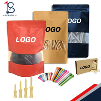 Accessoires de golf Logo écologique imprimé T-shirts de golf en bois de bambou uniques personnalisés 70mm 83mm