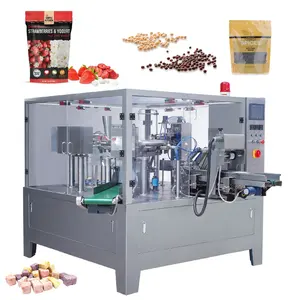 Bolsa de retorta de alta velocidade, pedaça de sementes de barba, feijão de floco, congelar, embalagem de yogurte e máquina de pesagem seca - Product Image 1