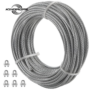 <span class=keywords><strong>ราคา</strong></span>ลวดสลิงเหล็กชุบสังกะสี DIN3055 6X7+FC/ 7X7 - Product Image 5