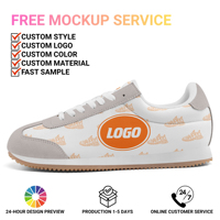 Baskets graphiques décontractées personnalisées pour hommes avec imprimé crème glacée, chaussures de marche décontractées pour hommes pour marques de détail |   FN112A-26007106-013