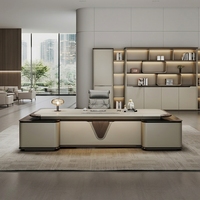Boss Table Président Bureau du Président Senior Sense Executive Desk Manager Bureau Combinaison de chaises modulaires modernes en bois
