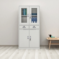 Armoire de rangement métallique Guijie personnalisable à 4 portes, verrouillable, pour personnel, vêtements de sport, école, hôpital