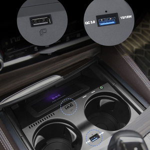 Cargador inalámbrico para coche, cargador <span class=keywords><strong>de</strong></span> teléfono móvil, modificación para <span class=keywords><strong>BMW</strong></span> 5 6 Series Gt M5 <span class=keywords><strong>525</strong></span> 530 2018 2019 2020, modificación automática - Product Image 3