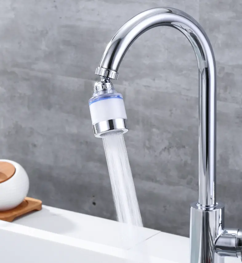 360 Xoay vòi lọc clo loại bỏ tap Aerator chống giật gân phòng tắm tiết kiệm nước vòi phun nước thanh lọc
