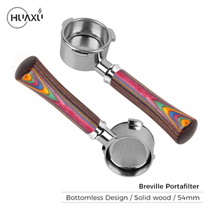 Portafiltro da <span class=keywords><strong>54</strong></span> mm per Breville, 3 Orecchie, Acciaio Inox 304, Portafiltro Senza Fondo da <span class=keywords><strong>54</strong></span> mm per Strumenti da Barista - Product Image 1