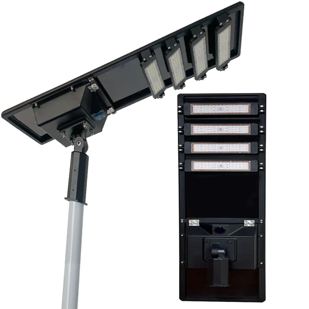 Top quality good price 100W 200W 300W strong powerful ip65 outdoor waterproof led projector all in one solar street light