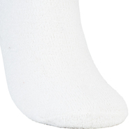 Chaussettes d'équipage en coton blanc pour femmes avec logo brodé Design antidérapant pour un usage quotidien au printemps et en été