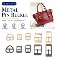 Accessoires de maroquinerie : Boucle personnalisée en alliage de zinc, boucle de lacet, boucle de réglage pour collier d'animal, mini boucle de ceinture